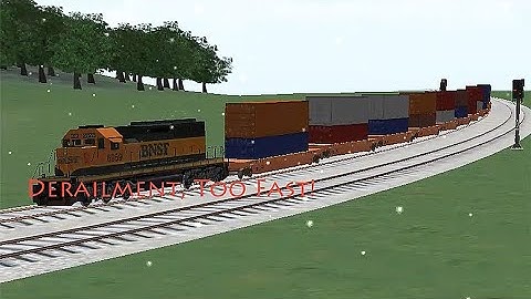 Train Sim - Japan in Snowy Day Using BNSF EMD SD40-1 Got Derailment