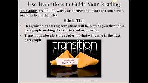 Details, Transitions, & Implied Main Ideas