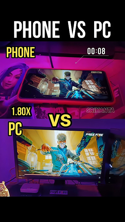 Phone VS PC 🔥 Which One Will Open Free Fire First? #srikantaff