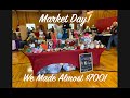 Crochet market vlog last minute prep setup  results