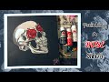 Painting a Skull with Roses | Speedart 💀🌹