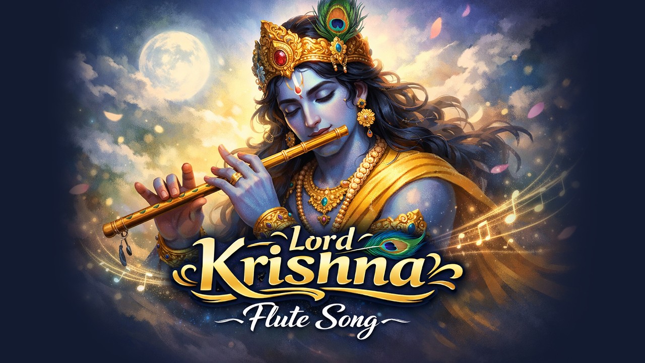 Lord Krishna Soothing Flute Music | Relaxing Meditation Music for Peace, Sleep & Healing