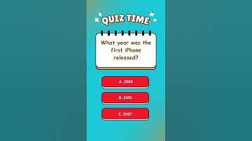 📱 Do You Know When the First iPhone Was Released? 🤔 | Tech Quiz #trivia