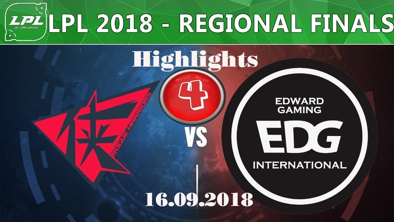 [16.09.2018] Highlights Game #4 RW vs EDG (Bo5) _Vòng loại CKTG khu vực LPL