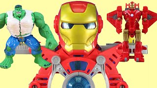 Iron Man &amp; Captain America Robot Rescue Mission | Hulk &amp; Batman Superhero Friends Frozen Adventure