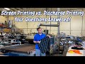 What is the difference between Screen Printing and Discharge Printing