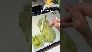 Procreate Tutorial: 🍐 Watercolor Pear | Digital Art Drawing Tutorial #procreate #watercolor #art