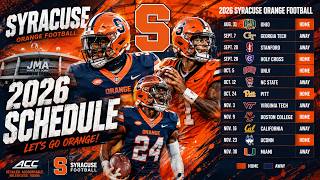 2026 Syracuse Orange Football Schedule | Full Schedule & Season Preview 2026 Syracuse Orange Football Schedule | Full Schedule & Season Preview