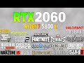 RTX 2060 + Ryzen 7 5800x - Test in 21 Games
