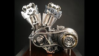 : "Harley Davidson V-Twin 88 Kinetic Cutaway Engine" by Greg Stirling.