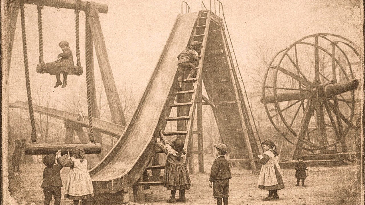 The Playground Equipment From 1890 Was Designed for Children Twice the ...