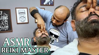 REIKI MASTER DEEP TISSUE HEAD MASSAGE ! ASMR Relaxation ! Indian barber