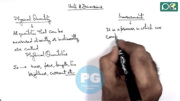 Class 11 Physics | Units and Dimension | #1 Introduction to Units and Dimensions | For JEE & NEET