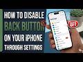 how to disable back button in iphone
