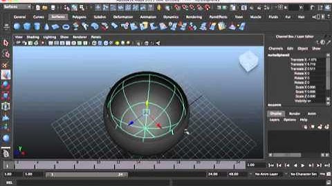Maya Tutorial: 37-Extracting NURBS Curves from surfaces.mov