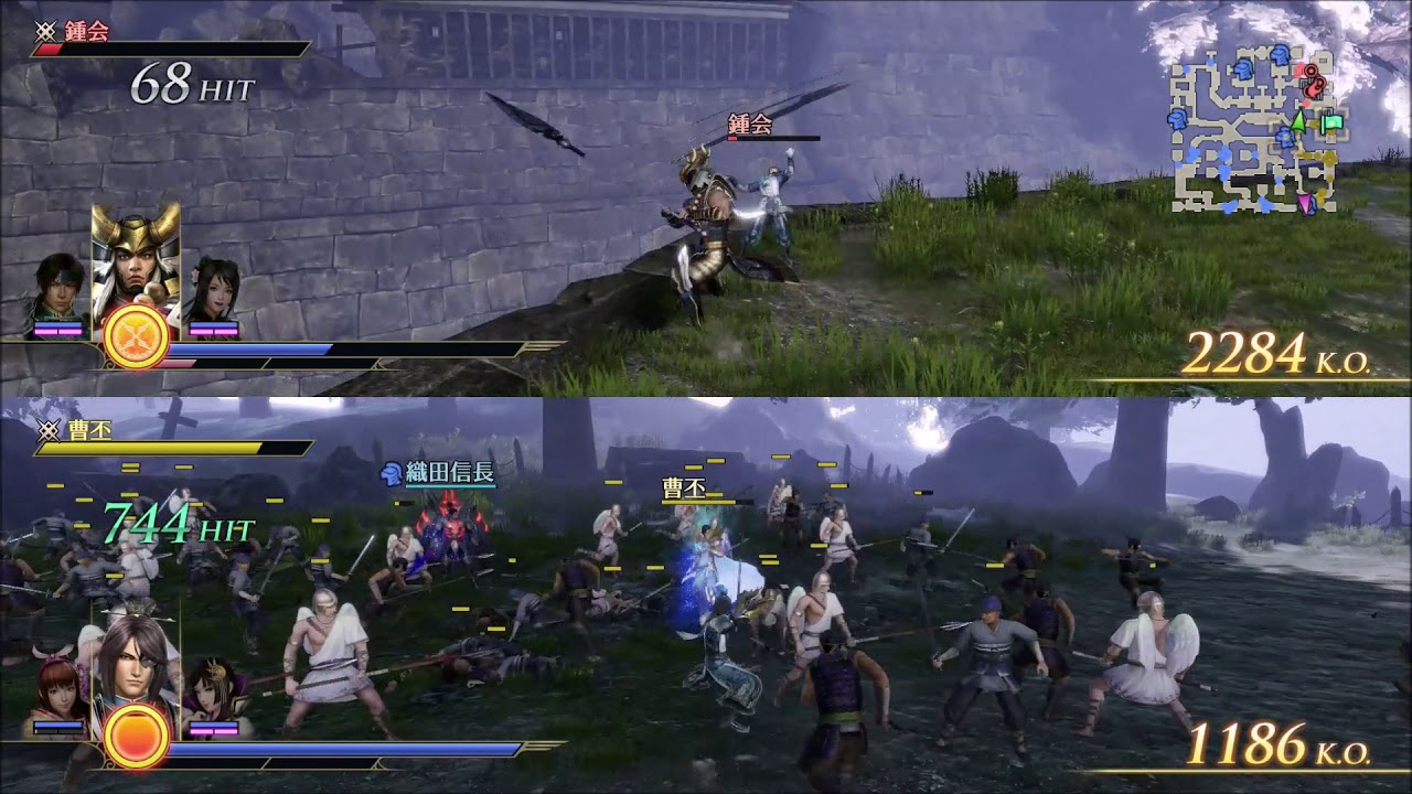 無双orochi３ 二人で画面分割 協力プレイ Youtube