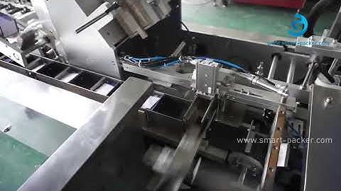 Automatic small bag sachet sorting counting filling horizontal cartoning machine video