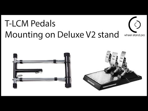 Thrustmaster T-LCM pedals mounting on Wheel Stand Pro Deluxe V2