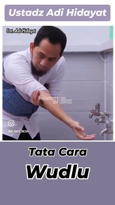 TATA CARA WUDHU