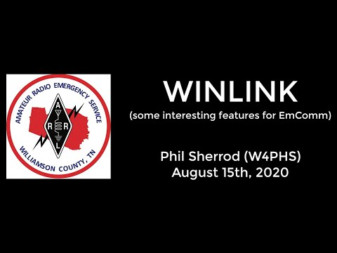 Winlink - Interesting EmComm Features