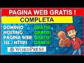 🖐️  Pagina Web GRATIS 2021, dominio, hosting, SSL, ALTERNATIVA 1, wordpress 1 tutorial español