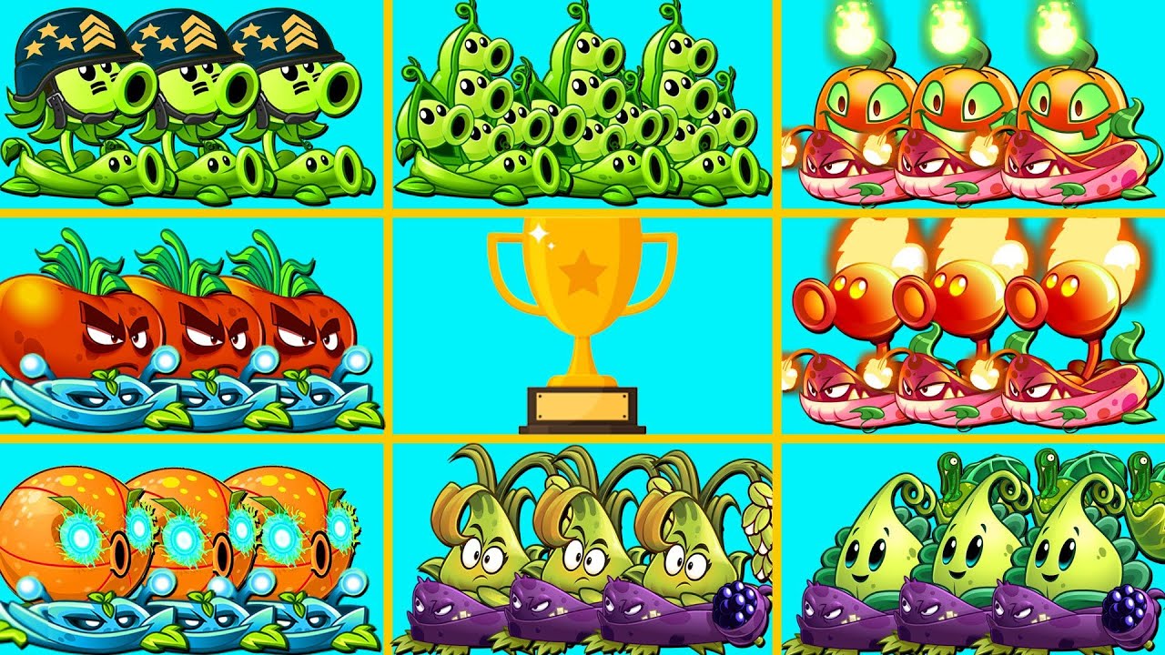 PvZ 2 Tournament All Best Plants & Vine - Who Will WiN? - Team Plant vs ...