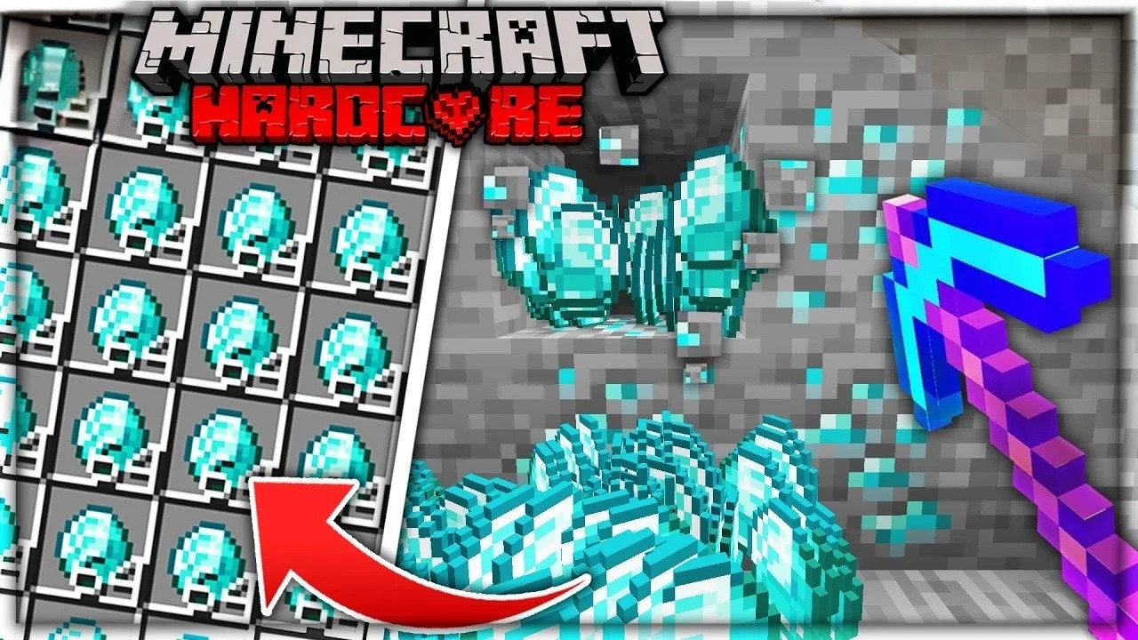 Finally Found Diamonds in Minecraft Hardcore World 💎🔥 - YouTube