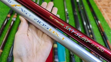 Video 1079: Cần Lục Cacbon, Shimano BXt, Daiwa Longbeam , 3 khúc BX 