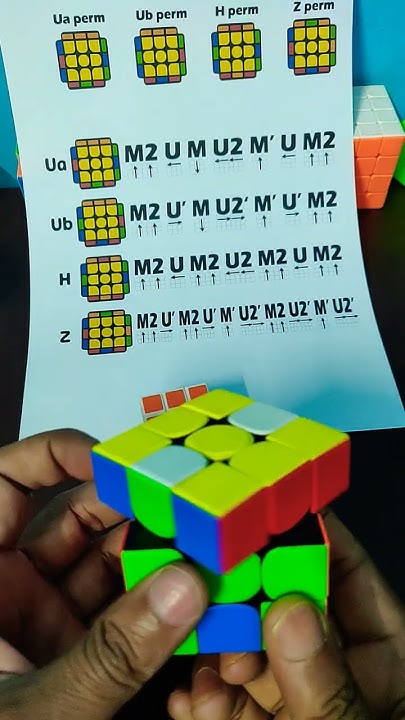 Rubik's Cubes PLL Algorithm Z perm #shorts - YouTube