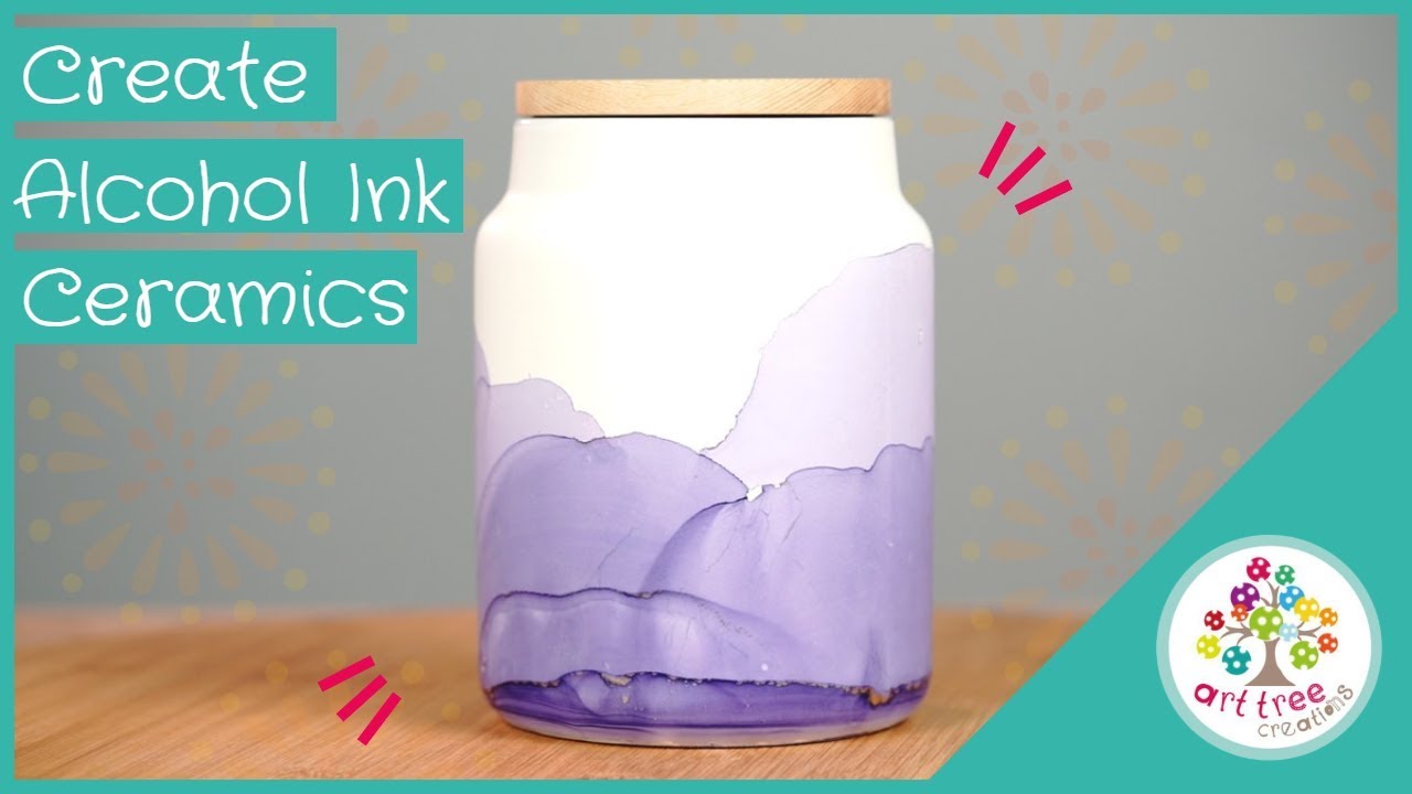 How to create Alcohol Ink Ceramics YouTube