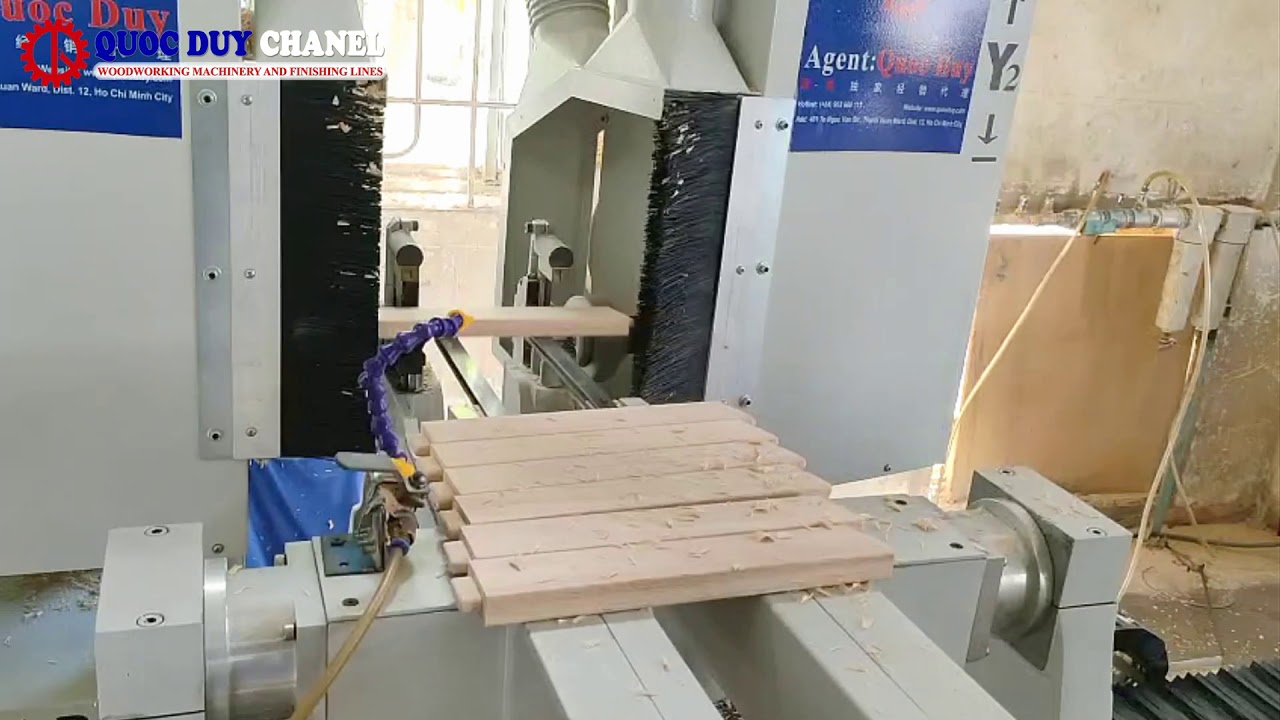 CNC DOUBLE END TENON MACHINE DRTB100 QUOC DUY WOODWORKING MACHINE