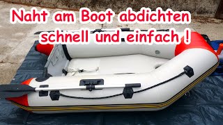 schnelle Lösung wenn das Boot oder SUP aus PVC an einer Naht etwas Luft verliert!