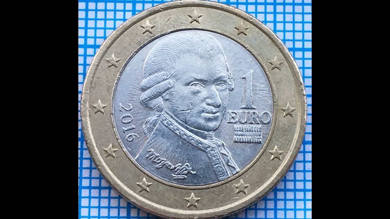 Austria 1 euro 2016 Österreich IN DETAILS Defect RARE - YouTube