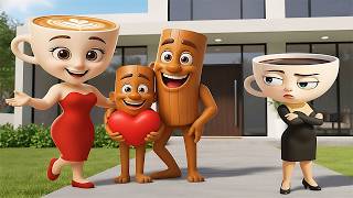 Download Lagu Ballerina Cappuccina Love Story with Tung Tung Sahur in Granny House | Funny Horror Animation MP3