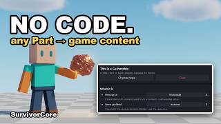 I made a resource node in 90 seconds — no scripting | SurvivorCore