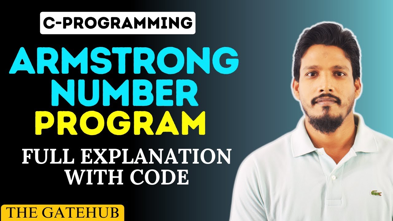 Armstrong number program in C || C Programming - YouTube