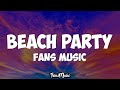 Beach party  fans music