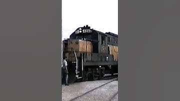 Unmistakable sound of an EMD 567 train engine throttling up 36 years ago! #railroad #railfan #c&nw