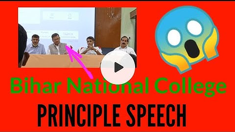 Patna University || B.N College Principle speech || Induction meet 🥳 || Mr Dewesh ||