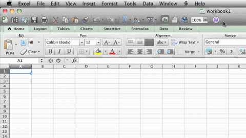 Lesson 2 - Explore the Excel 2011 user interface