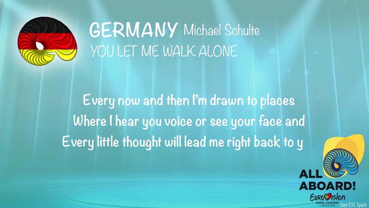 Michael Schulte - You let me walk alone (Germany) [Karaoke Version