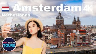 MAGNIFICENT Capital Amsterdam, Netherlands 🇳🇱 - by drone [4K]