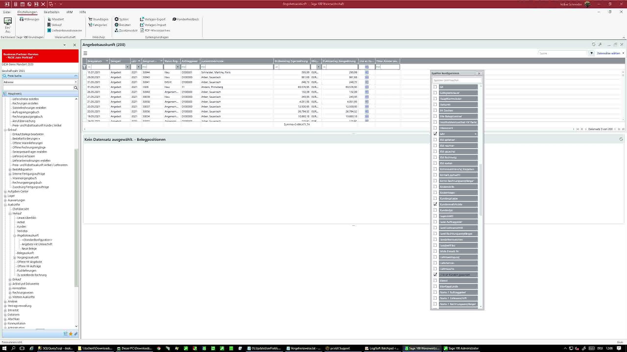 Sage 100 Angebote/Aufträge/Lieferscheine digital unterschreiben