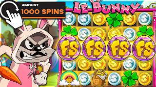 I Tried 1000 SPINS On LE BUNNY SLOT!!