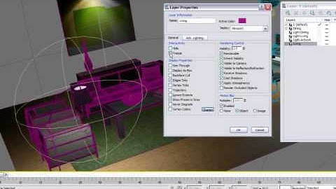 Using 3ds Max Design layer manager