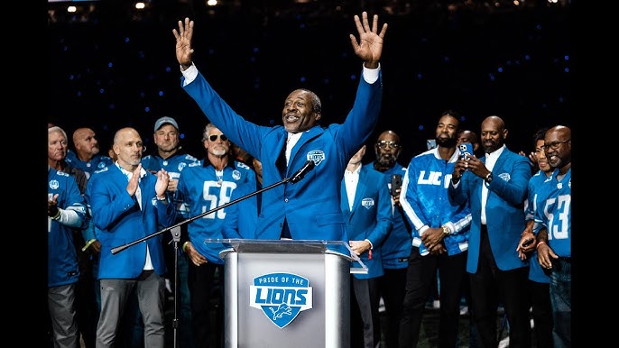 Lomas Brown is Inducted into the Pride of the Lions - YouTube