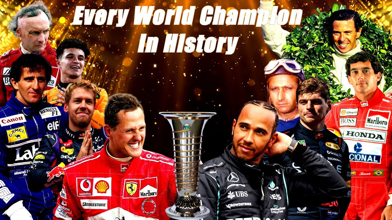 EVERY FORMULA ONE CHAMPION IN HISTORY (1950 - 2025) NEW VERSION !