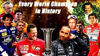 Every Formula One Champion In History 1950 - 2025 New Version