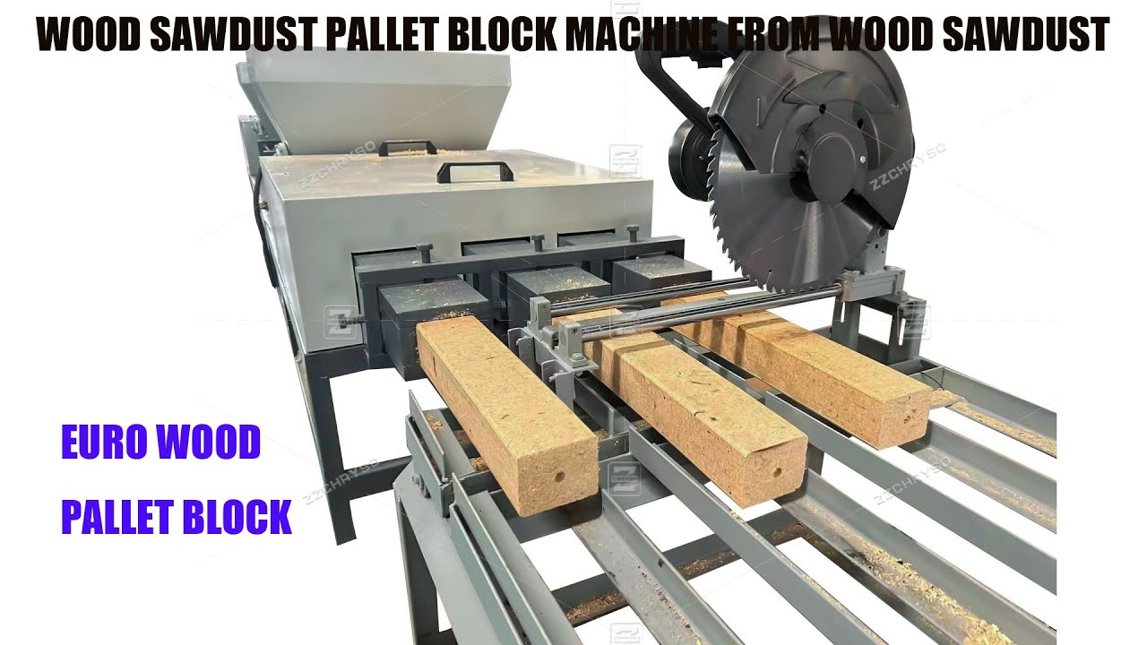 WOOD SAWDUST BLOCK MACHINE MEXICO WORKING SITE