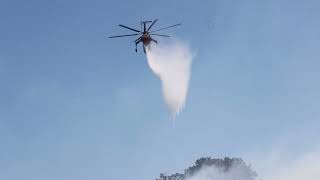 Helicopters  deal with 10+ acre fire north of Healdsburg